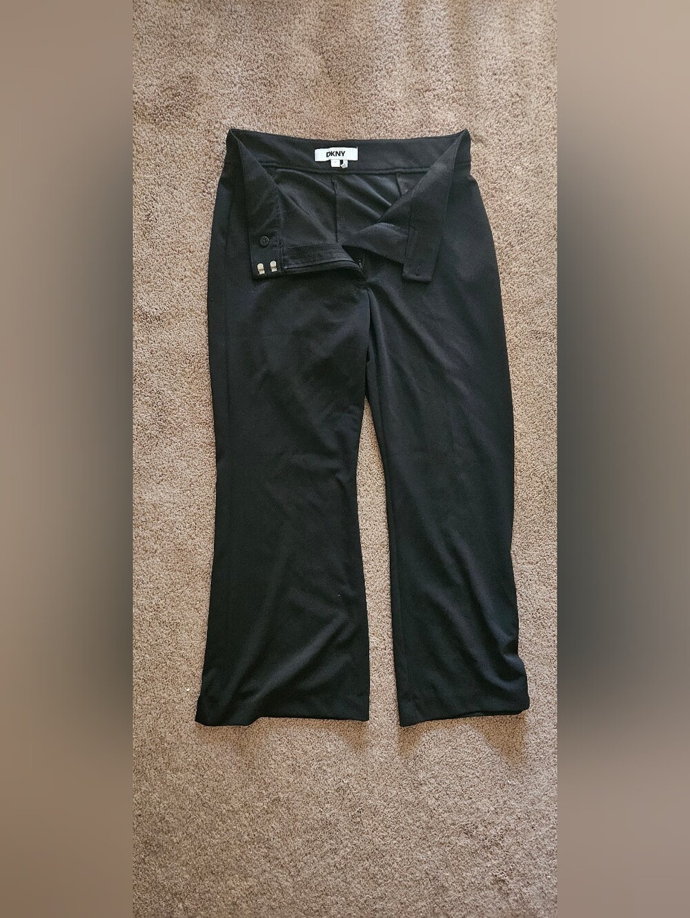 Dkny Black Boot-Cut Ponte Pants